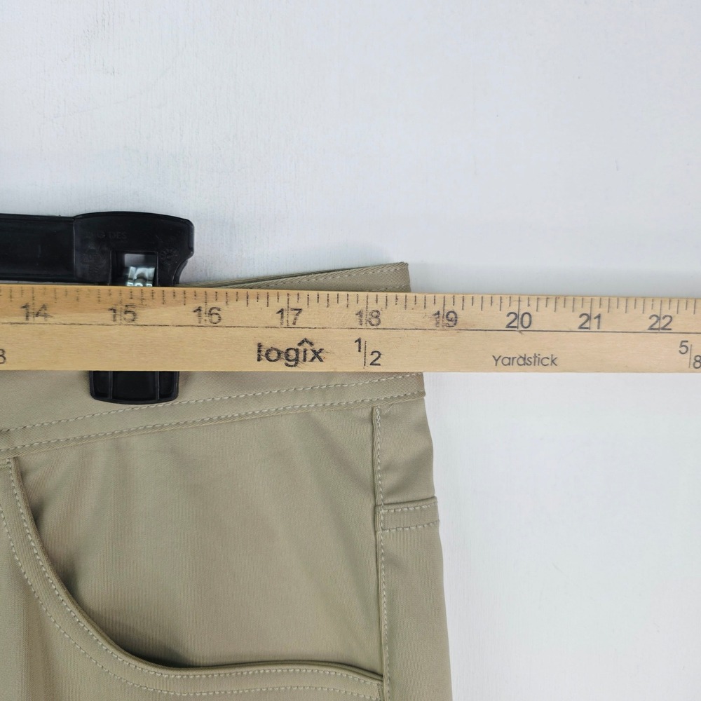 Rhone Commuter Pants Mens 36x32 Khaki Tan Slim Fit Stretch 5-Pocket Trousers - Picture 5 of 15